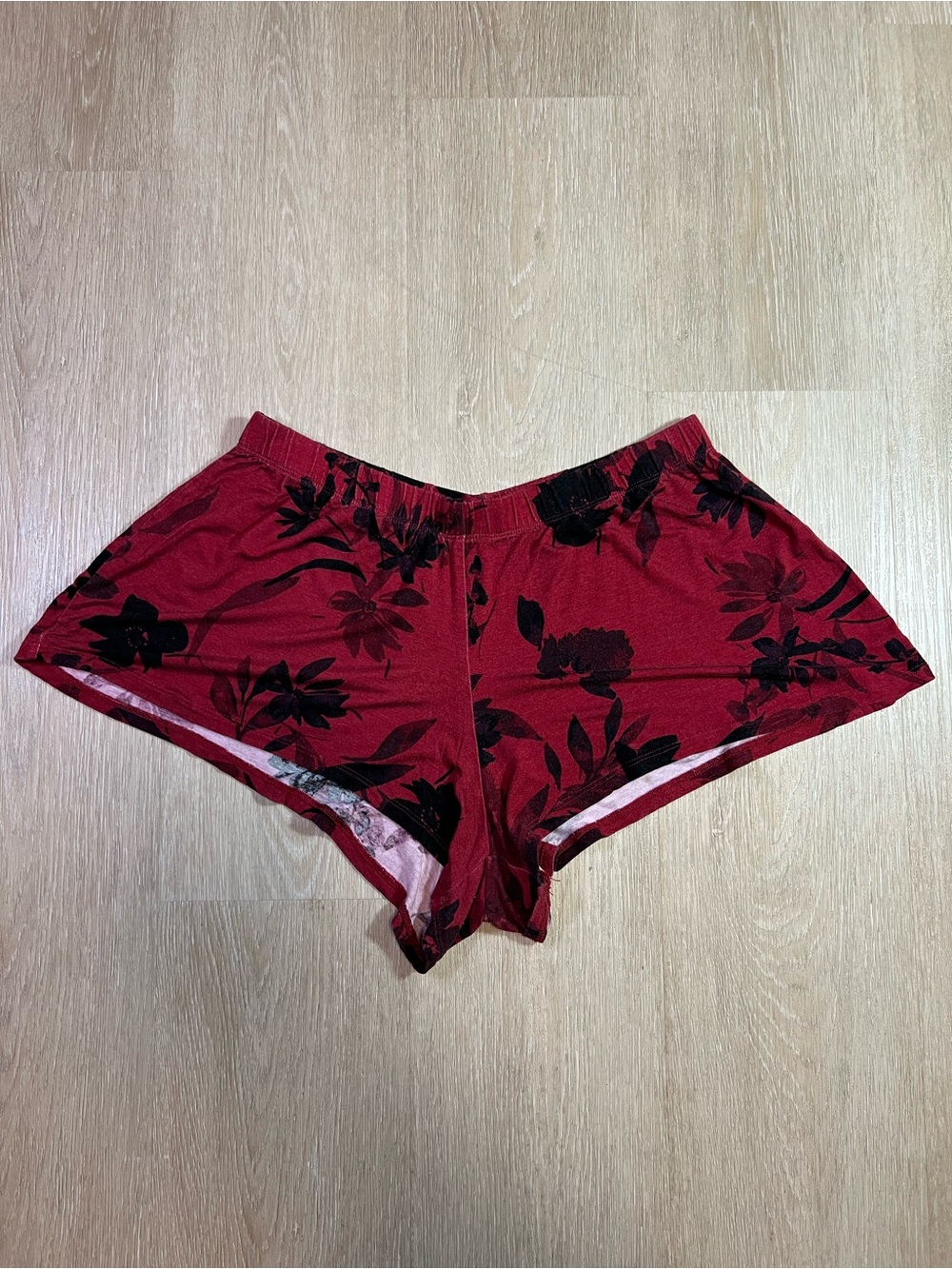 Y2K Le Chateau Chic Red Floral Lace Trim Women’s Medium Cami Short & Pajama Set - Picture 7 of 11